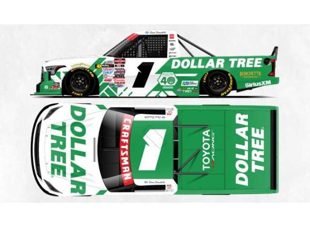 1:64 Toyota Tundra #1 Dario Franchitti *Dollar Tree*, white/green 2026 - TX12665DOTDM