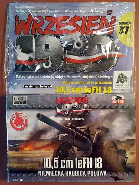 1:72 Сборная модель 10,5 см leFH 18 немецкая легкая гаубица - FTF037
