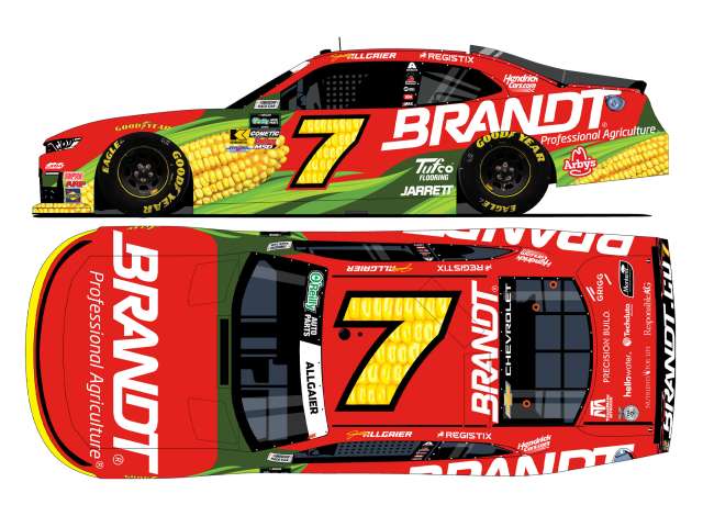 1:64 Chevrolet #7 Justin Allgaier *Brandt*, various 2026 - NX72665BRAAG