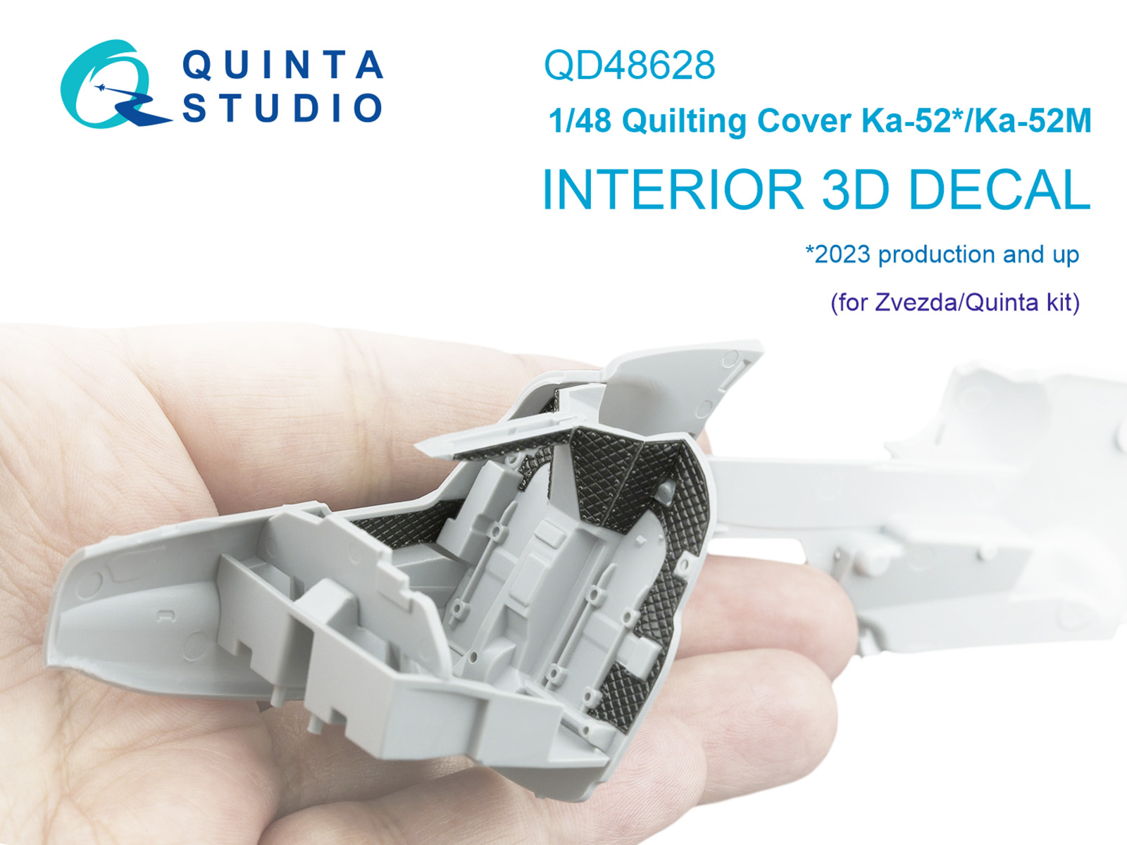 1:48 3D Декаль Стеганая обивка кабины для Ка-52/52М (Звезда/Quinta Models) - QD48628