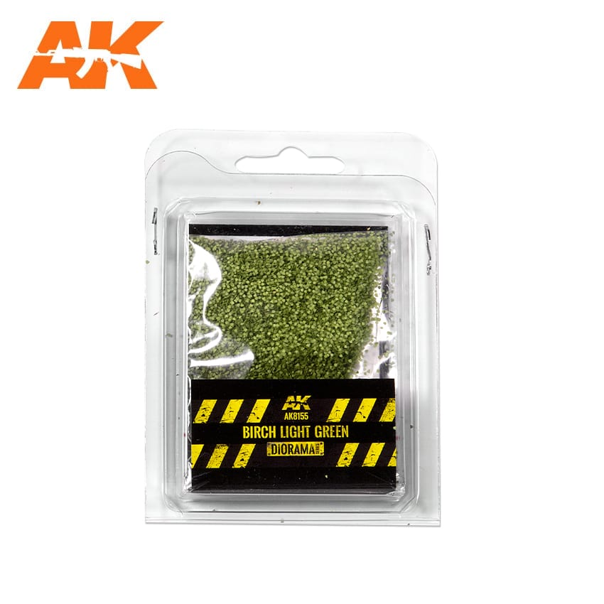 BIRCH LIGHT GREEN LEAVES - 28 mm. 1/72 (Bag 7 gr.) - AK8155