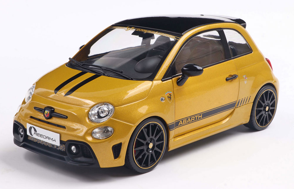 1:18 FIAT F595 Abarth (2024), matt-yellow metallic/ black - S1811306