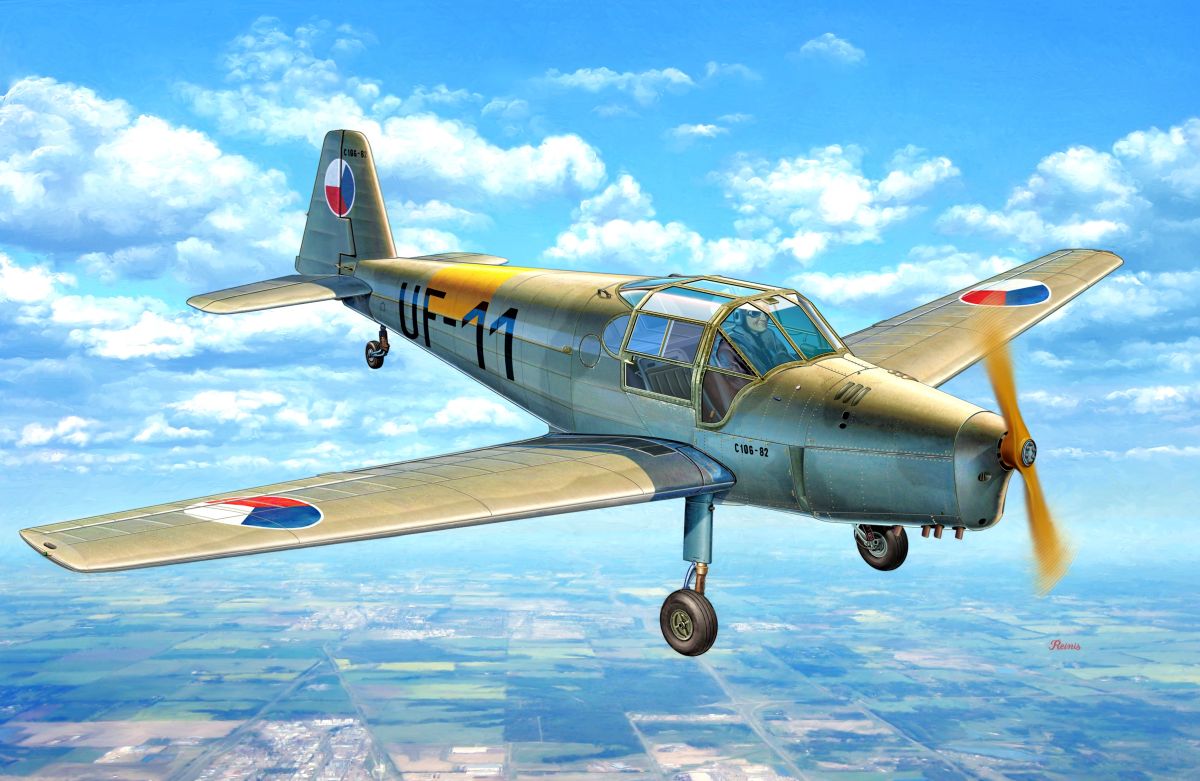 1:48 Сборная модель Zlin C-106 - KPM4809