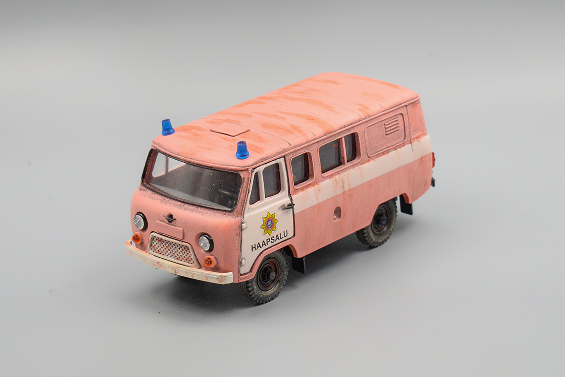 1:43 УАЗ-39099 пожарный, Haapsalu (Эстония), со следами эксплуатации - RG064