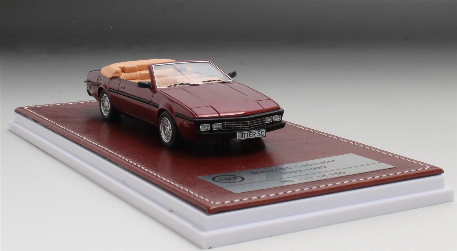1:43 BITTER Sc Cabriolet Open (1985), red - GIM098C
