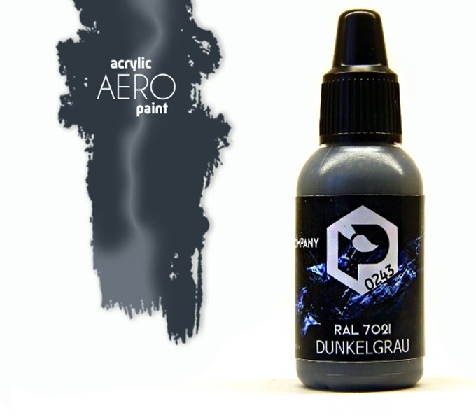 Краска для аэрографии RAL 7021 Dunkelgrau - арт.0243