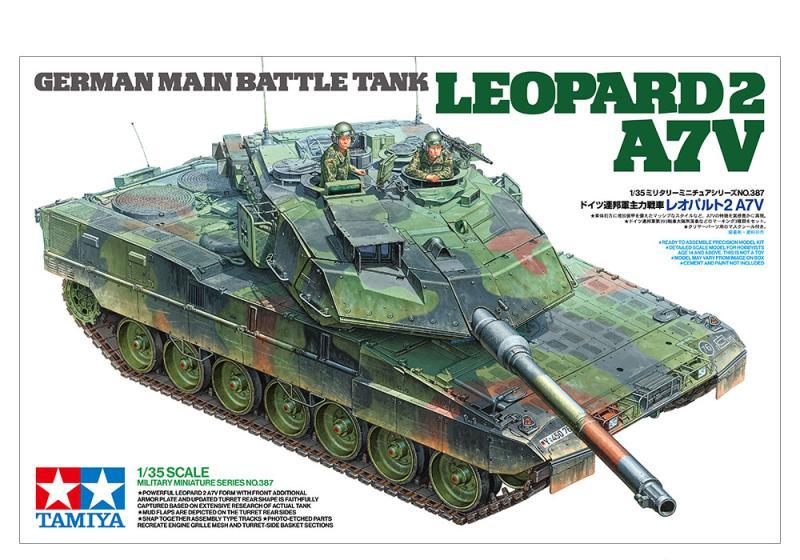 1:35 Сборная модель Leopard 2 A7V German Main Battle Tank - 35387