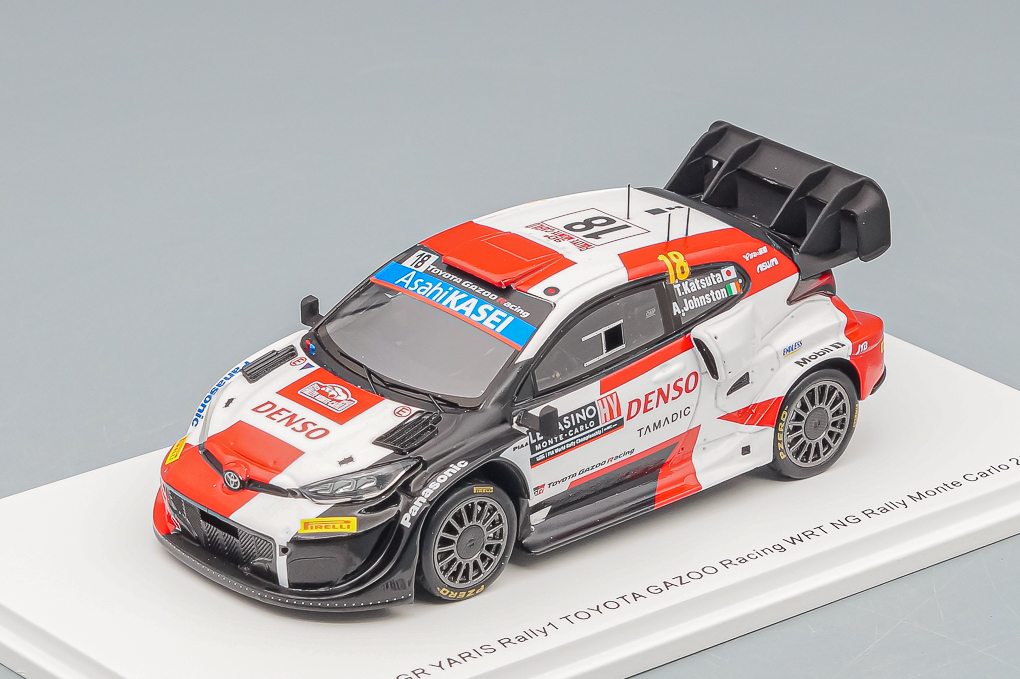 1:43 TOYOTA GR Yaris Rally1 #18 rally Monte Carlo 2022 Katsuta, Johnston - S6693-X1