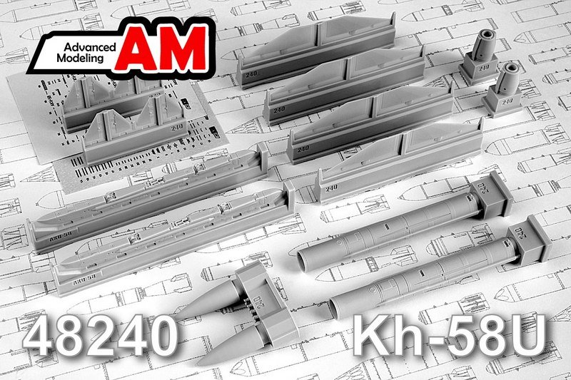 1:48 Противорадиолокационная ракета Х-58У с АКУ-58 - AMC48240