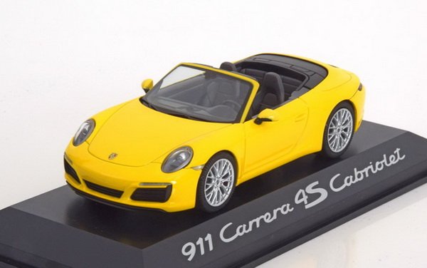 1:43 PORSCHE 911 Carrera 4S Cabriolet (Facelift 2015), yellow - WAP0201090G