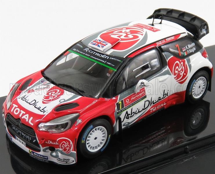 1:43 CITROEN Ds3 Wrc Team Total Abu Dhabi №7 Winner Rally Portugal (2016) K.Meeke - P.Nagle, Red White - TRMNPRP2016