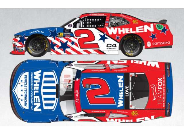 1:64 Chevrolet #2 Jesse Love *Whelen Salutes* blue/red/white 2025 - NX22565SALJZ