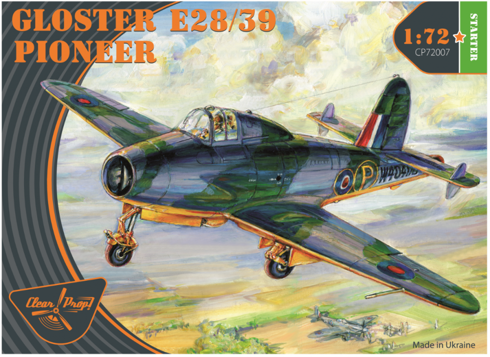 1:72 Сборная модель Самолёт Gloster E28/39 Pioneer. Starter ki - CP72007