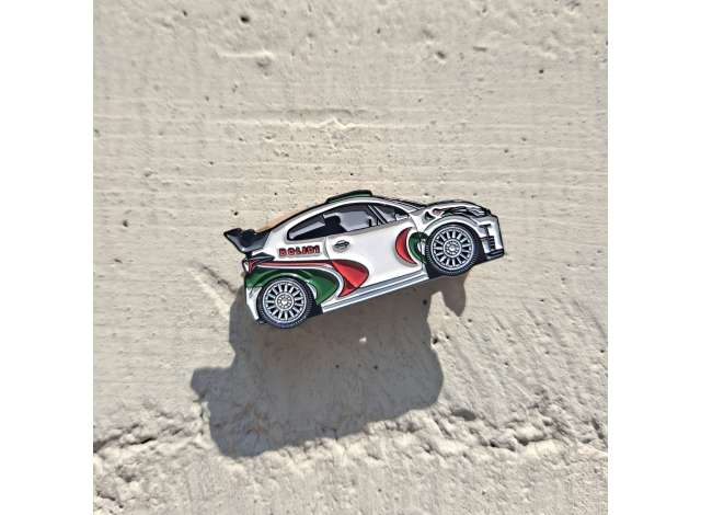 1:0 Значок Pin Toyota Yaris GR Tribute to Castrol Livery, white - ENPN008