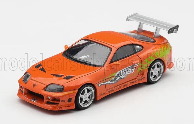 1:64 TOYOTA - BRIAN'S SUPRA MKIV 1995 - FAST & FURIOUS - ORANGE - MGT01250-BL