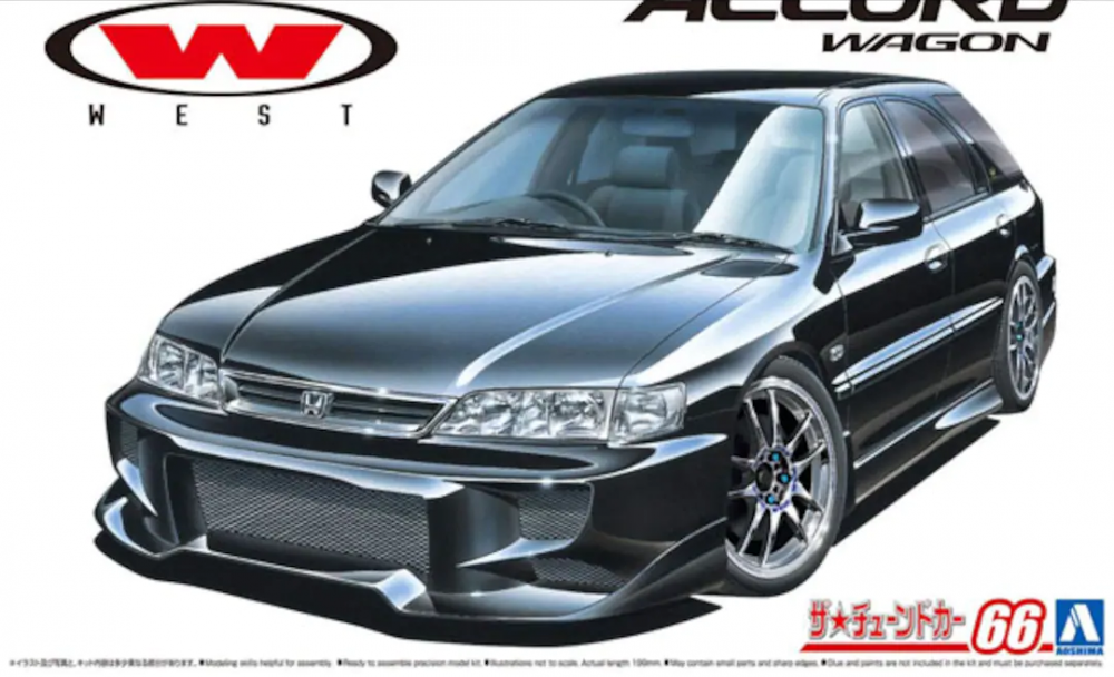 1:24 Сборная модель Honda Accord Wagon WingWest CF2 '96 - 05803