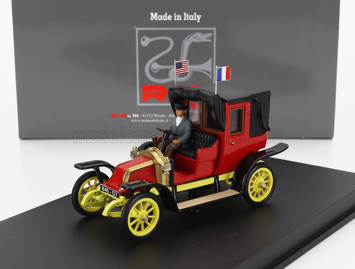 1:43 RENAULT Ag1 Taxi De La Marne With Driver (1914), Red Yellow - 4740