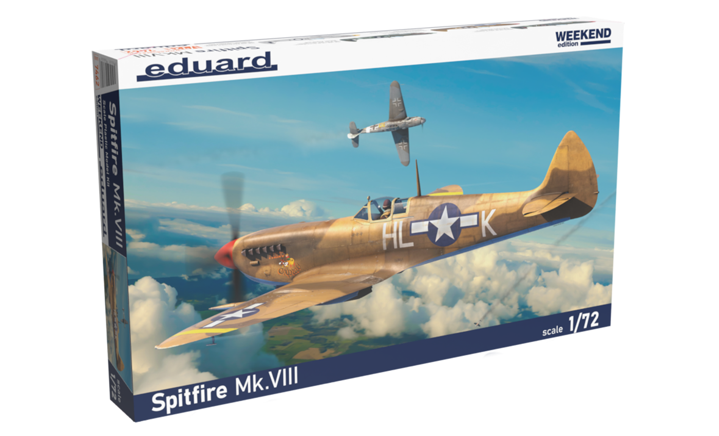1:72 Сборная модель истребитель Spitfire Mk.VIII - 7462