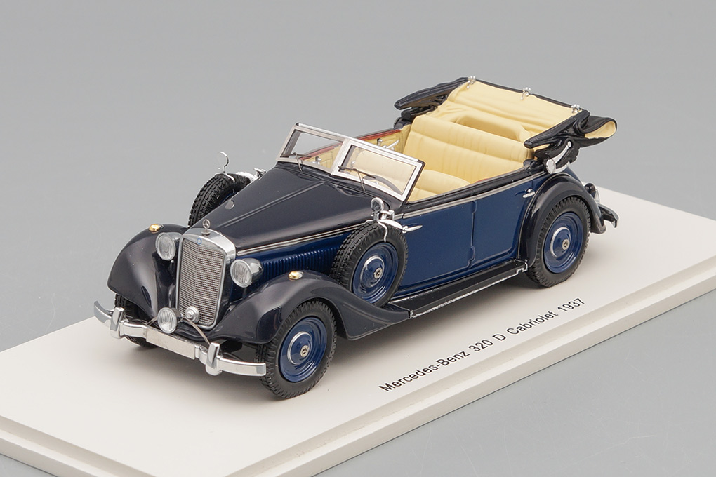 1:43 MERCEDES-BENZ 320 D Cabriolet (1937), dark blue / black - S1054