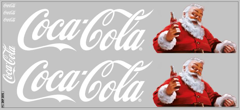 1:43 Декаль НЕФАЗ-93341 Coca-Cola вариант 6 (140х320) - DKP0170