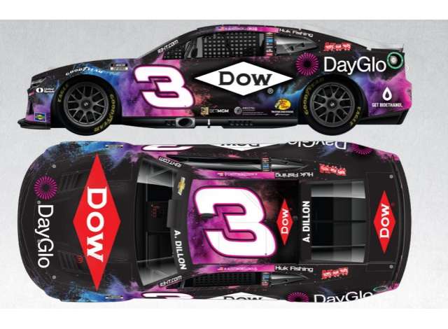 1:64 Chevrolet #3 Austin Dillon *Dow DayGlo* various 2025 - CX32561DDGAD