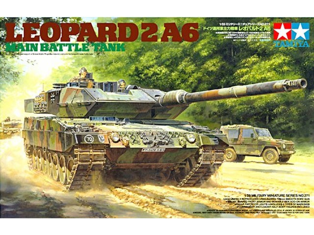 1:35 Сборная модель Современный танк Leopard 2 A6 с 2 фигурами - 35271