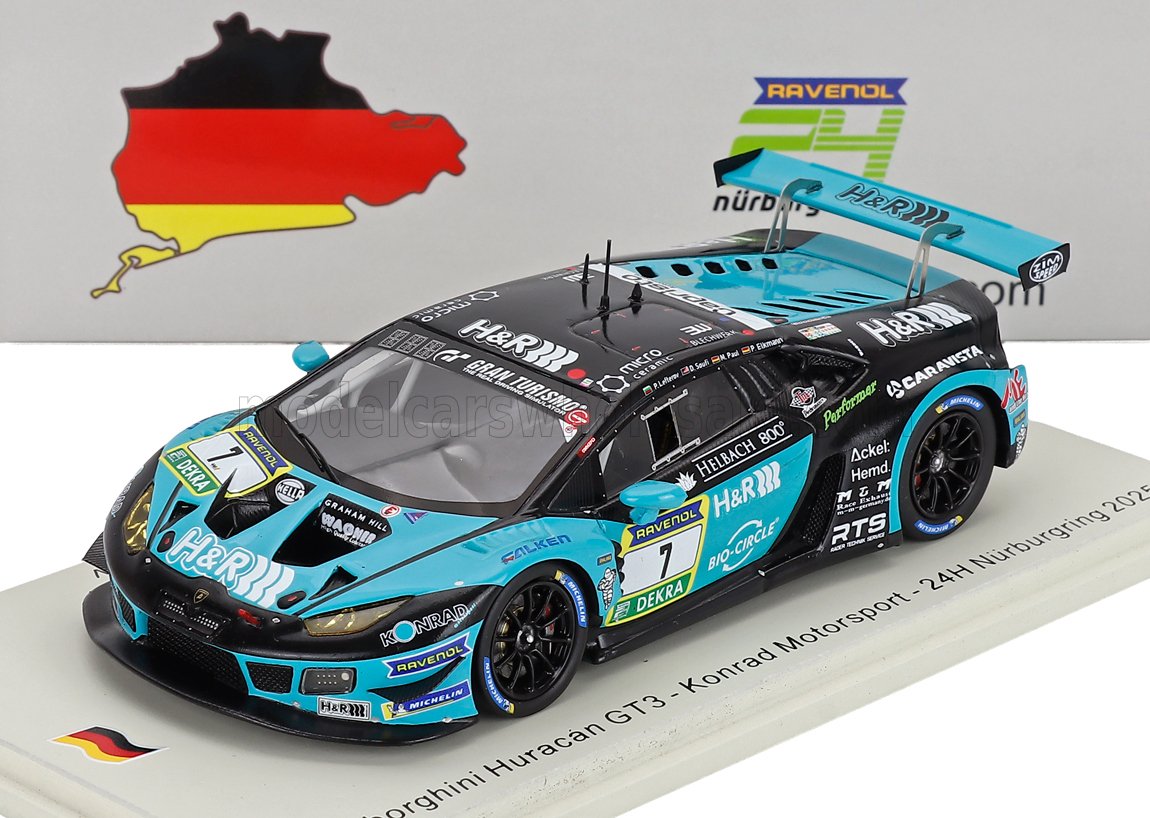 1:43 LAMBORGHINI Huracan GT3 EVO II Team Konrad Motorsport №7 24h Nurburgring 2025 Danny Soufi - Maximilian Paul - Peter Elkmann - Pavel  Lefterov - SG1001