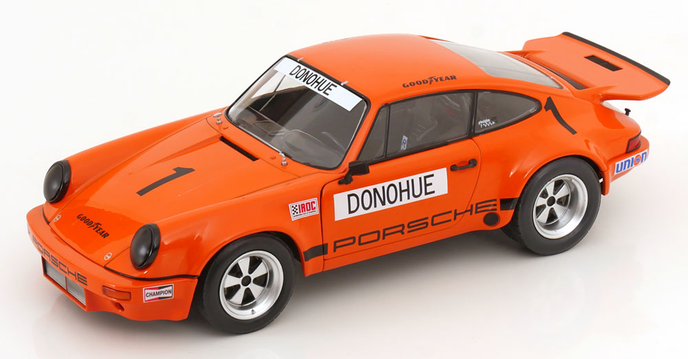 1:18 PORSCHE 911 Carrera 3.0 RSR Winner IROC Daytona, Donohue (1974), orange - S1810701