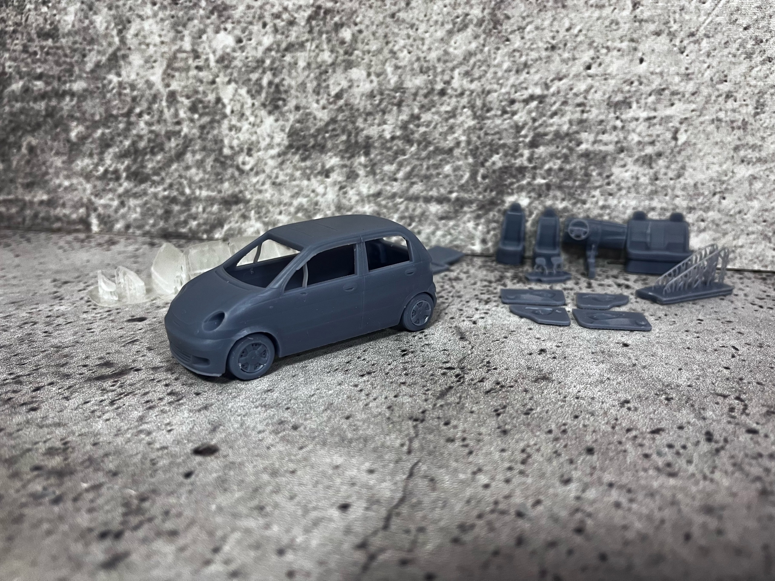 1:43 Сборная модель DAEWOO Matiz - ALMA007