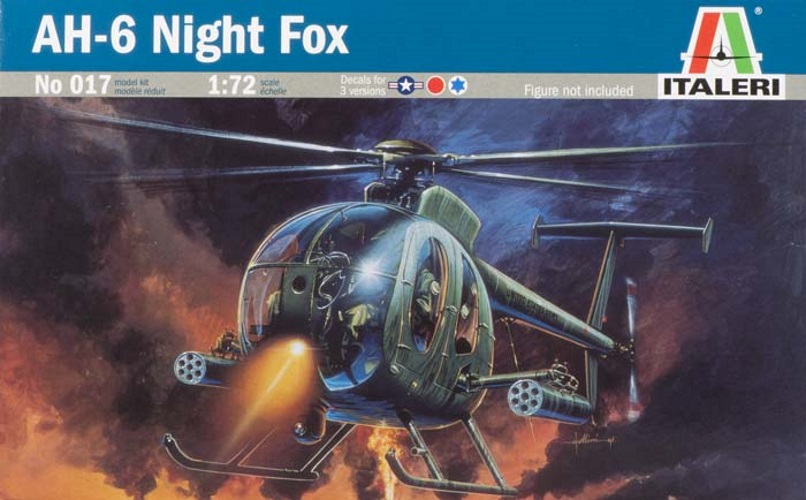 1:72 Сборная модель Вертолет AH-6 NIGHT FOX - 0017