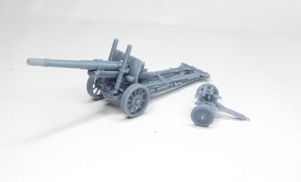 1:72 Сборная модель МЛ-20 пушка-гаубица с передком - ml20-72-2kit