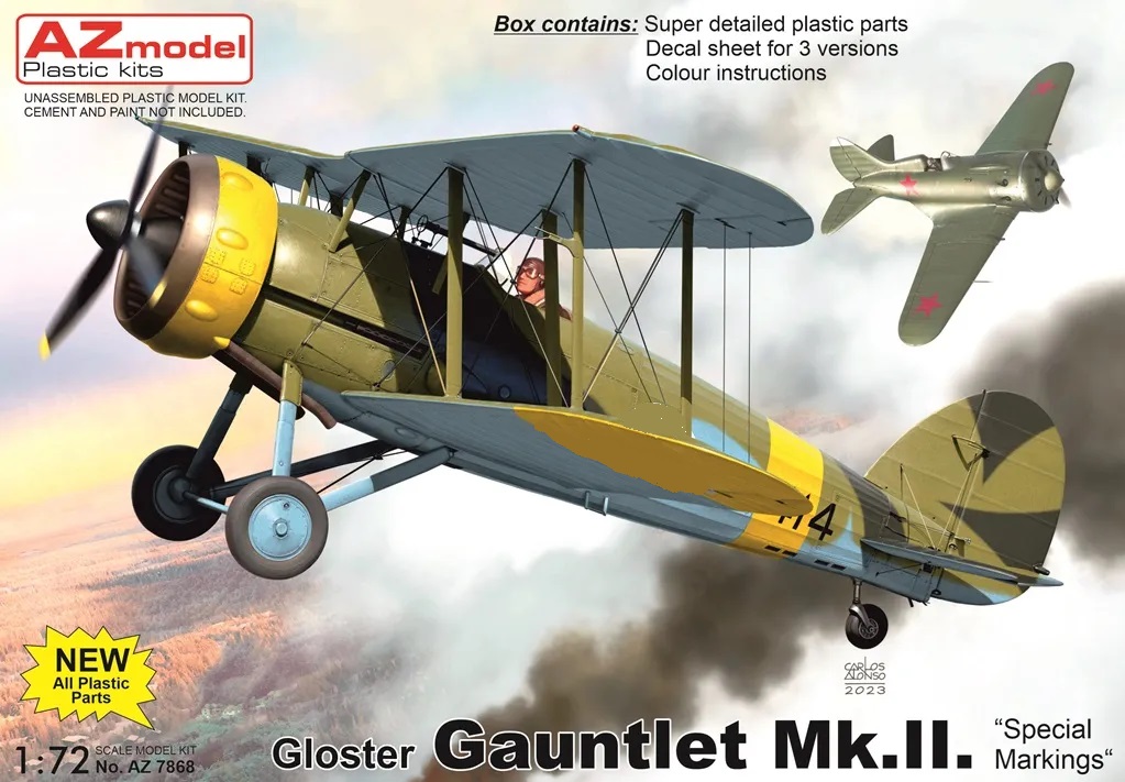 1:72 Сборная модель Gloster Gauntlet Mk.II. 'Special Markings' - AZ7868