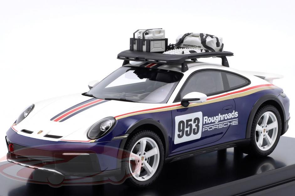 1:12 PORSCHE 911 (992) Dakar #953 Roughroads Rallye Design Paket, blue/white - WAP0230070SDAK