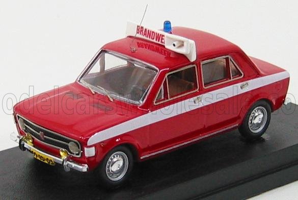 1:43 FIAT 128 4 Porte Dutch Firemen - Fire Engine - Vigili Del Fuoco, Red - 4203