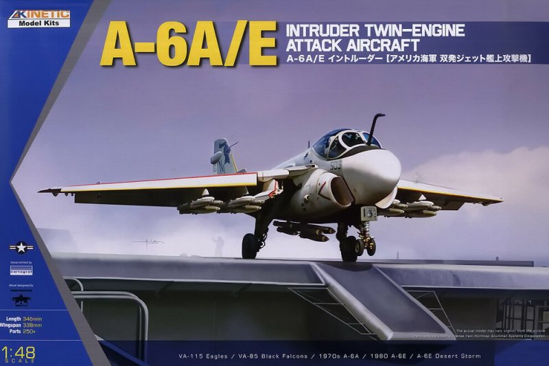 1:48 Сборная модель Американский штурмовик A-6A/E Intruder - K48034