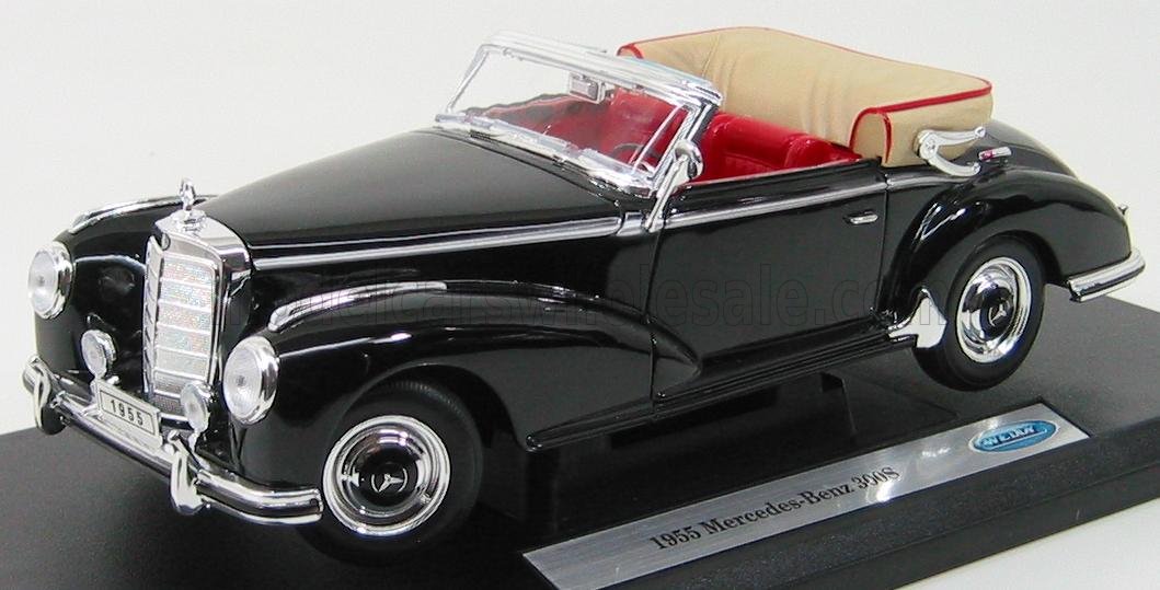 1:18 MERCEDES-BENZ 300S Cabriolet Open (1955), black - 19859BK