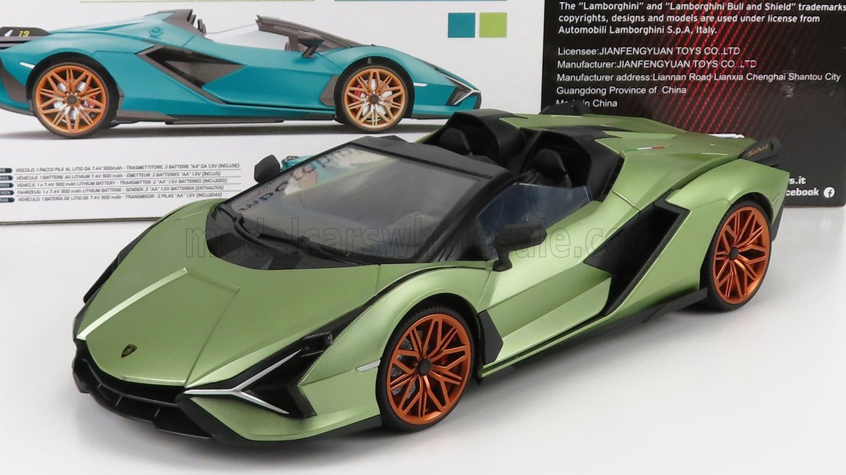 1:12 RC LAMBORGHINI Sian Fkp 37 Hybrid (2020), Light Green Met - 2377-LGREEN