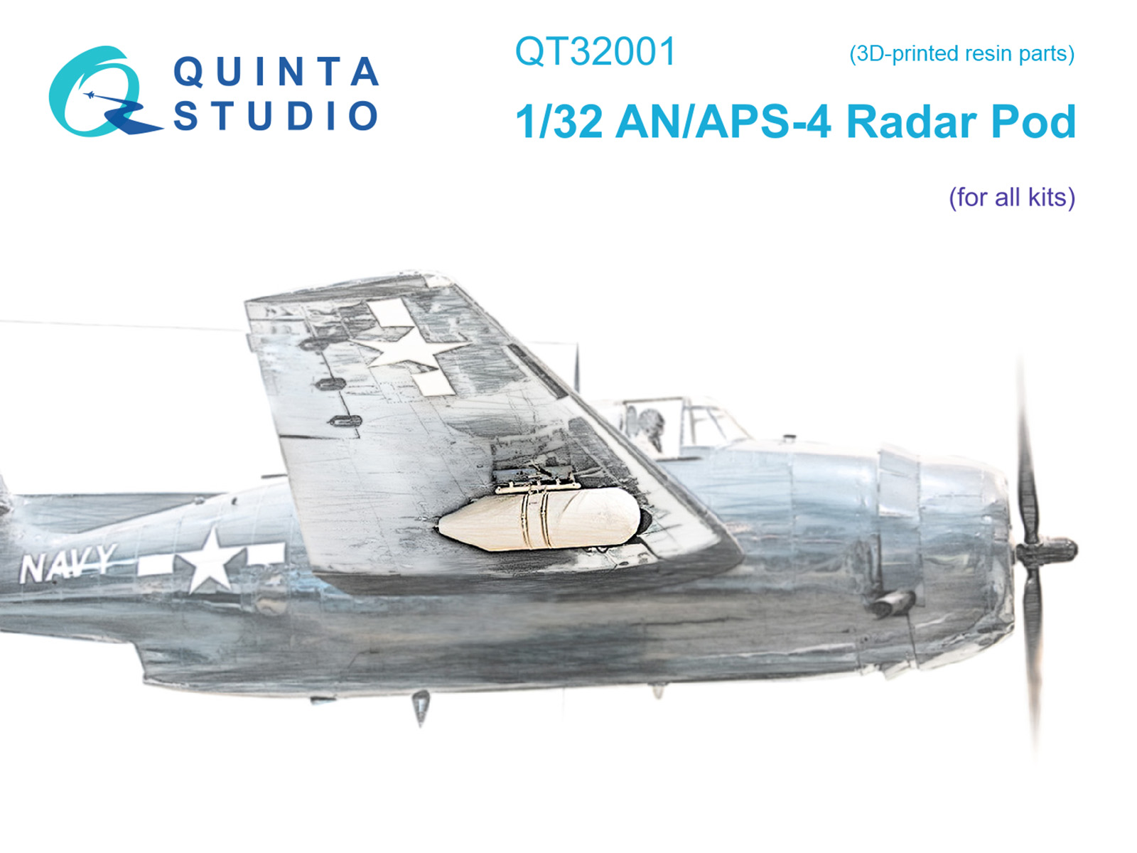 1:32 Контейнер радара AN/APS-4 (для всех моделей) - QT32001