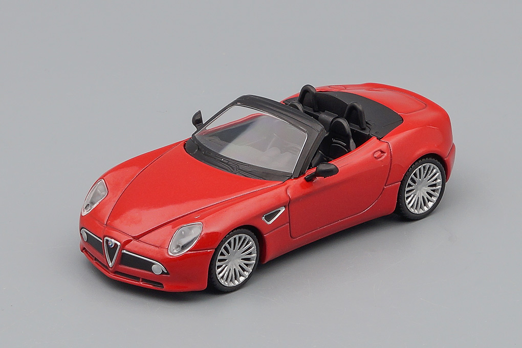 1:43 ALFA ROMEO 8C Spider, Суперкары 53, red - SUP053-X3