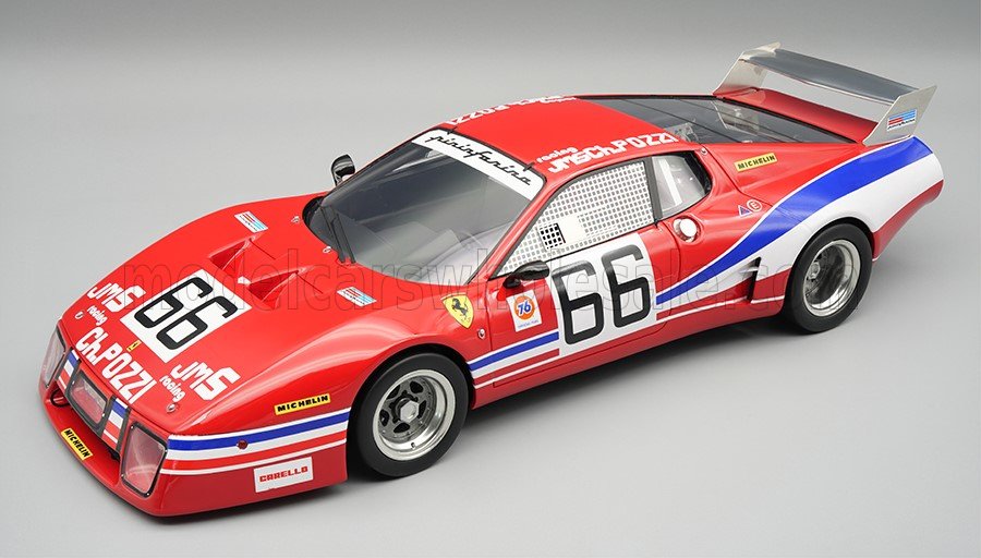 1:18 FERRARI 512BB LM 4.9L Team JMS Racing Charles Pozzi №66 24h Daytona (1979) Jean Claude Andruet - Spartaco Dini - Claude Ballaut Lena - TM18-409A