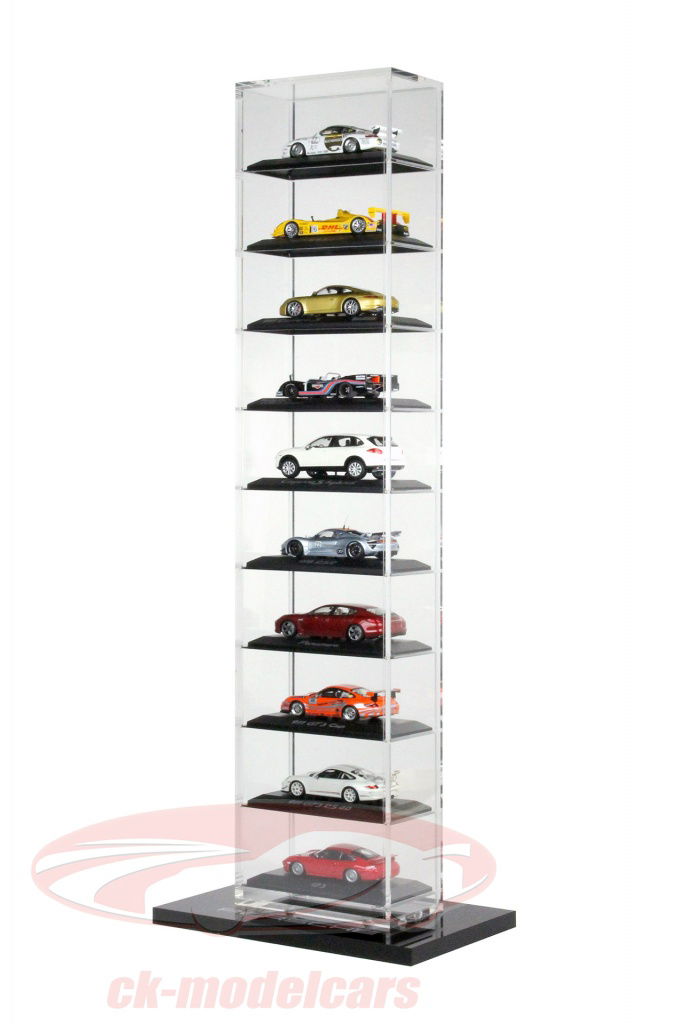 1:43 Porsche Acryl Showcase - stand Version for up to 10 cars in 1:43 Minichamps - WAP02077818