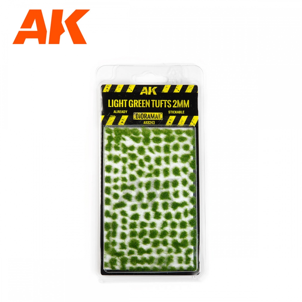 1:35 LIGHT GREEN TUFTS 2MM - AK8243