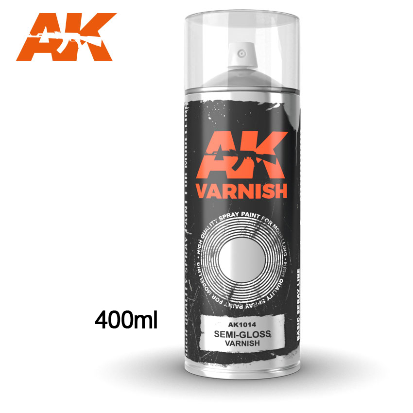 Semi-Gloss varnish Spray 400ml - AK1014