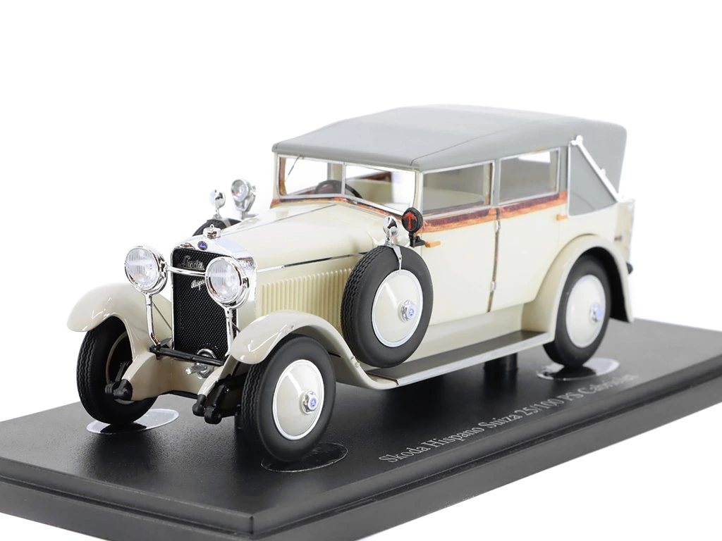 1:43 SKODA Hispano Suiza 25/100 PS Cabriolet (1928), beige/ light grey - 01021
