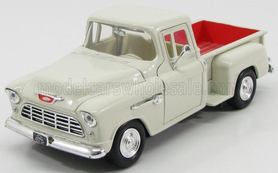 1:24 CHEVROLET Chevy Stepside 5100 Pick-up (1955), White - 73236WH
