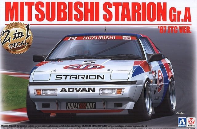 1:24 Сборная модель Mitsubishi Starion Rally Gr.A '87 JTC #5 - bmx24023