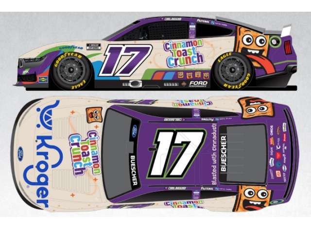 1:64 Ford Mustang #17 Chris Buescher *Cinnamon Toast Crunch*, various 2025 - C172565KCICH