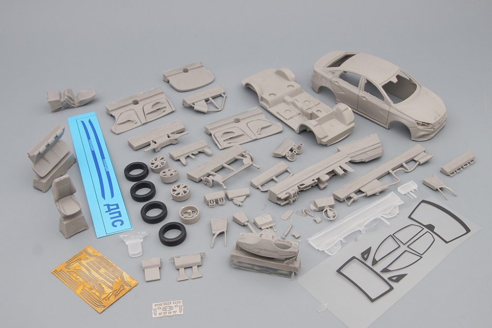 1:43 Сборная модель Lada Vesta седан Sport ДПС - KT041