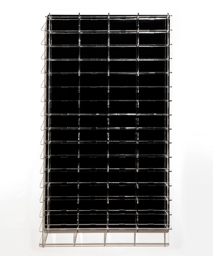 1:64 VETRINA DISPLAY BOX Espositore - For 60 Cars 1/64 Lungh.lenght Cm 46.0 X Largh.width Cm 8.0 X Alt.height Cm 78.0 (altezza Utile Tra I Ripiani Cm 4.5 Inner Height Among Shelves), Plastic Display - ATL40113