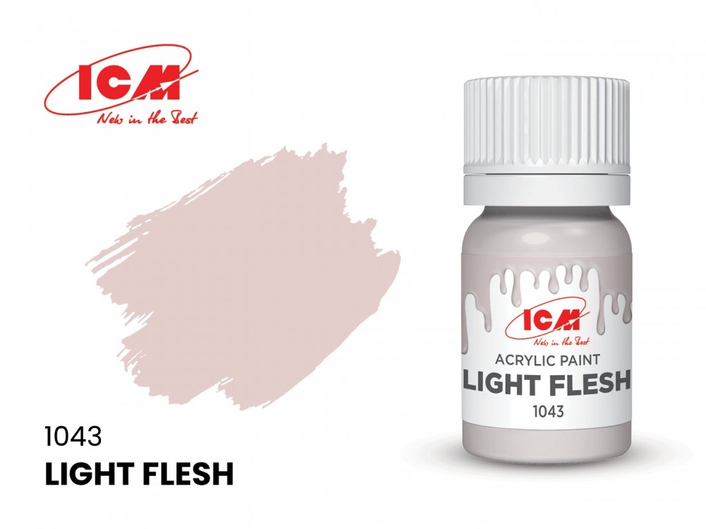 Краска для творчества, 12 мл, цвет Светло-телесный(Light Flesh) - C1043